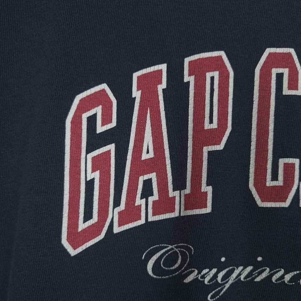 Vintage GAP Shirt Mens Extra Large Navy Blue Classic Spell Out Made in USA 90s - Picture 5 of 16